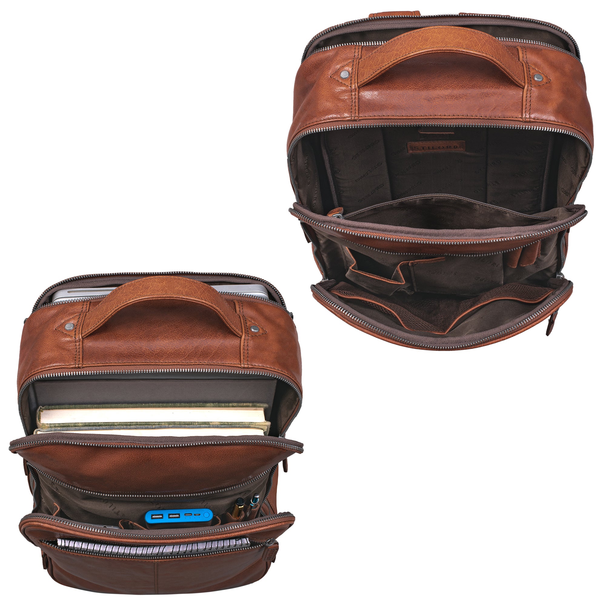 Business Lederrucksack XXL