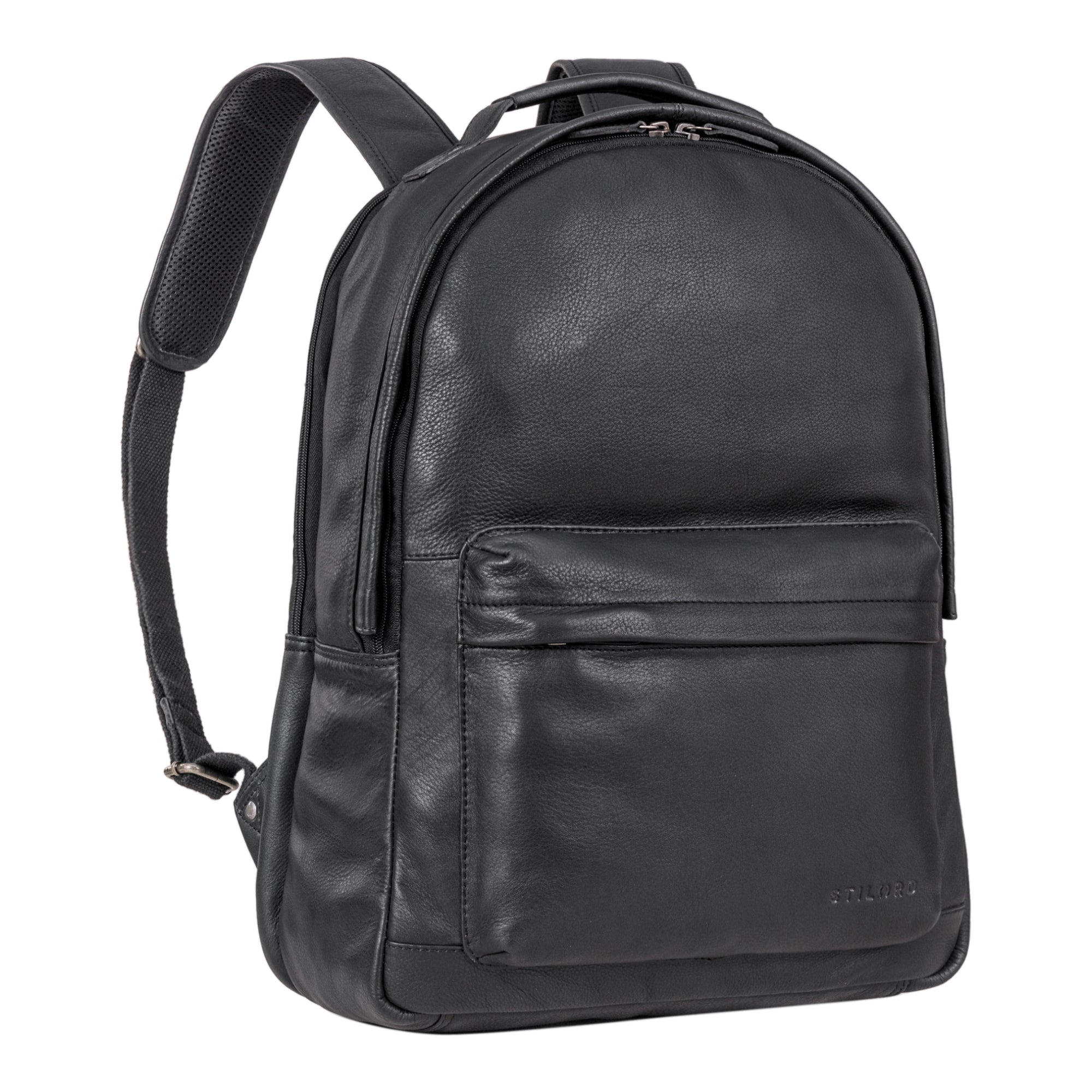 Herren Lederrucksack schwarz