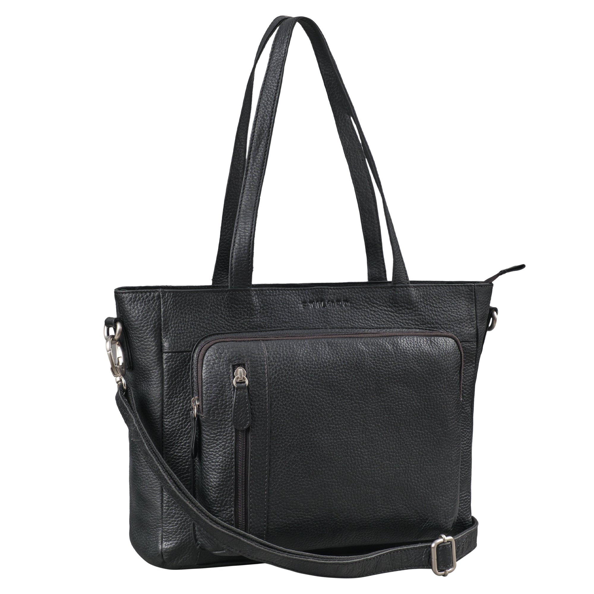 große Leder Schultertasche für Damen