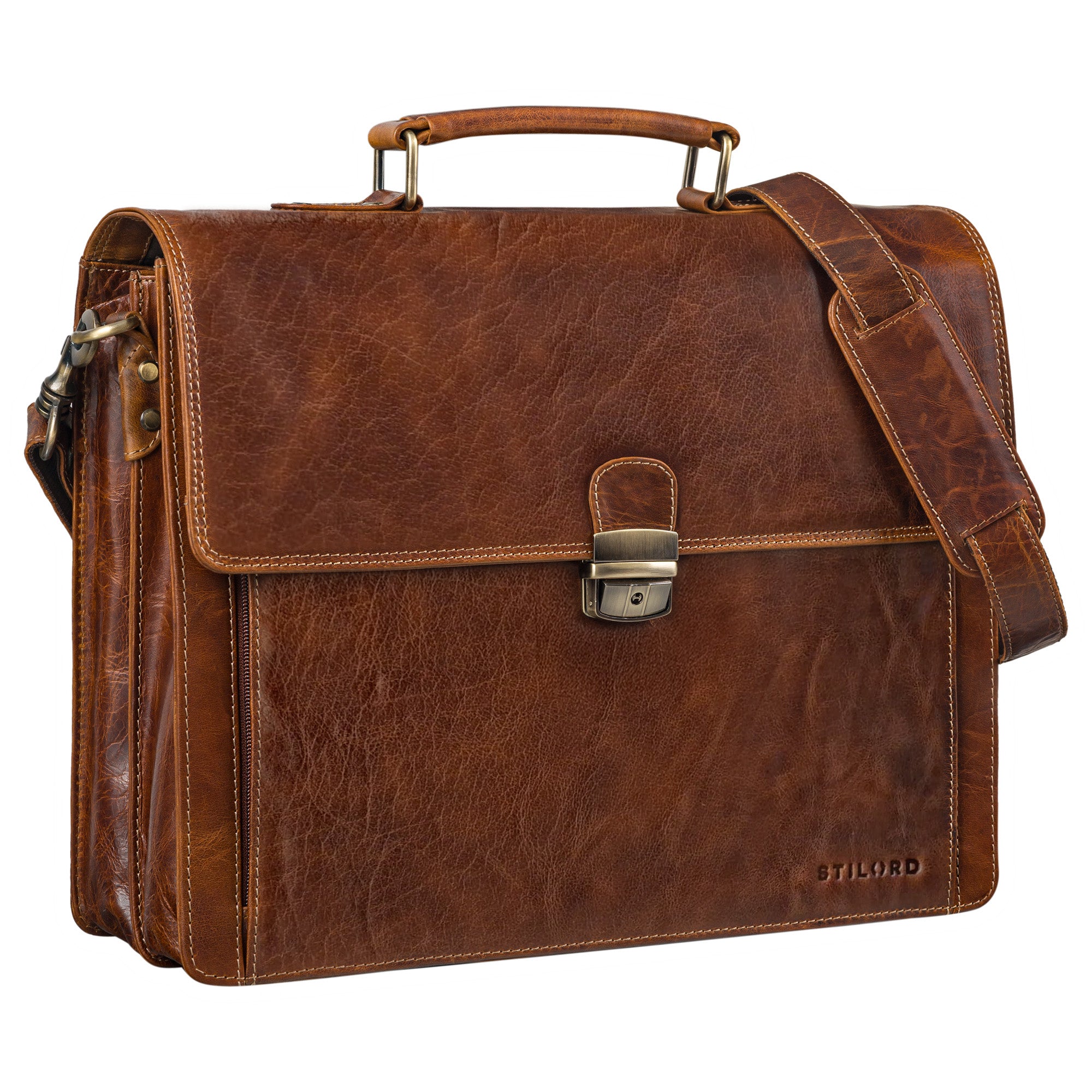 Laptoptasche Herren Leder braun