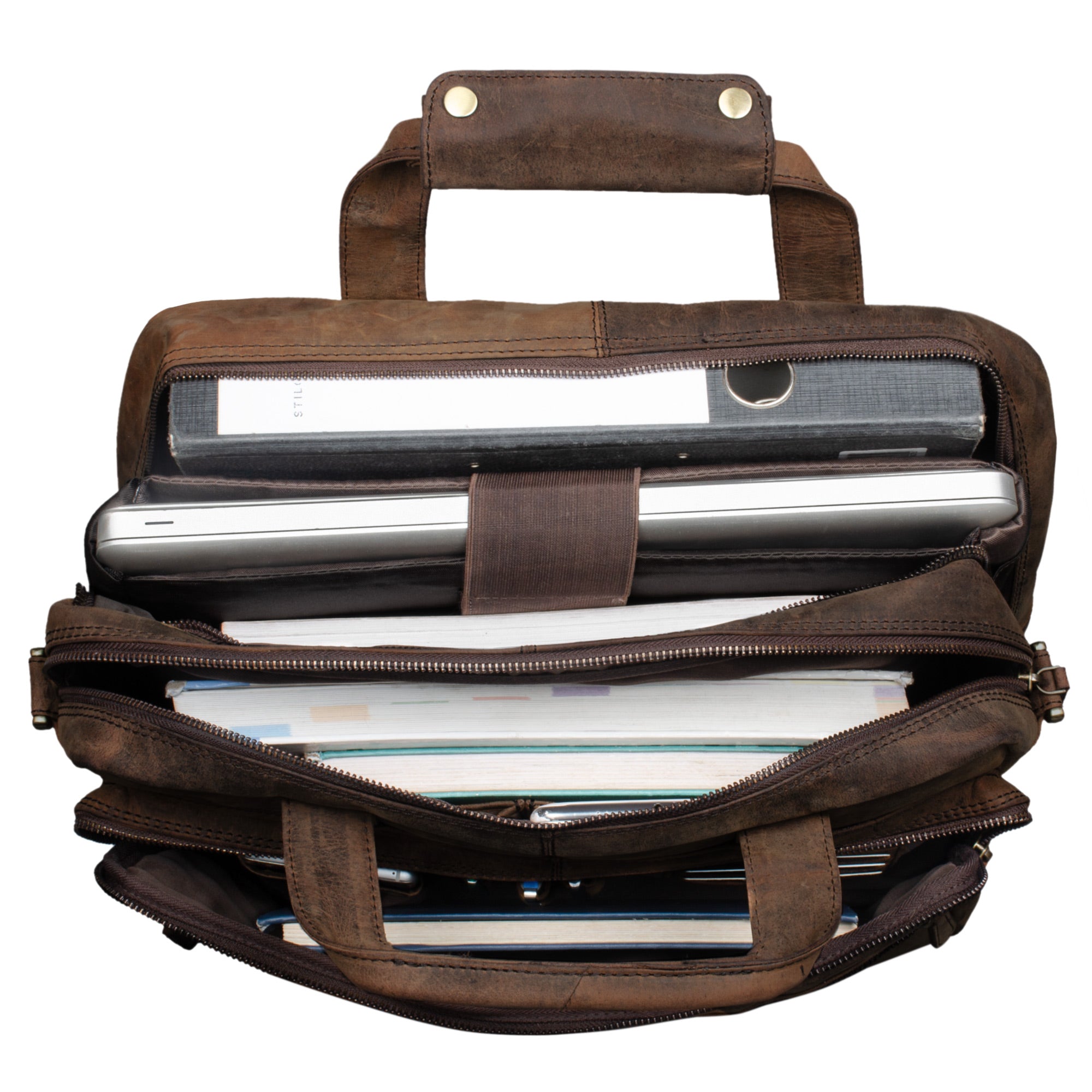 Ledertasche dunkelbraun
