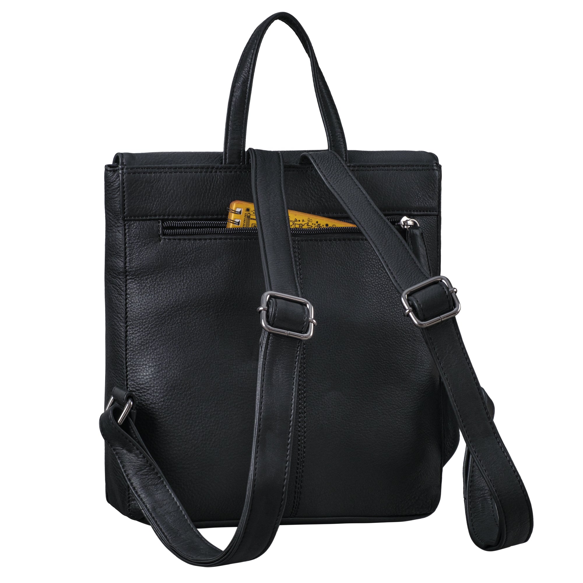Kompakter City Backpack Echtleder