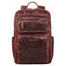 “Astoria” Mochila de Couro para Portátil 17'' Mochila Antifurto Masculino Feminino