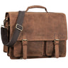 Saco Empresarial de Couro "Clifford" Grande Vintage