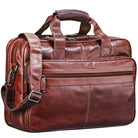 Vintage Leder Aktentasche vegetabil gegerbt