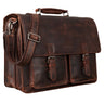 Homens de Bolsa "Clarence" de Negócios de Couro