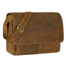 "Como" – Bolsa de Couro Masculina para Notebook 15.6" com Alça Transversal