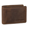"Jay" Carteira Couro Masculina Mini RFID Vintage Pequena Para Homens