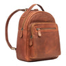 "Kima" Mochila Vintage Feminina Pequena de Couro  Mochila Mulher