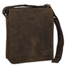 "Lars" Bolsa Masculina Vintage de Couro – Média a Grande em Formato Vertical