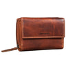 “Thea” Carteira Feminina Couro RFID Vintage Grande Porta Moedas