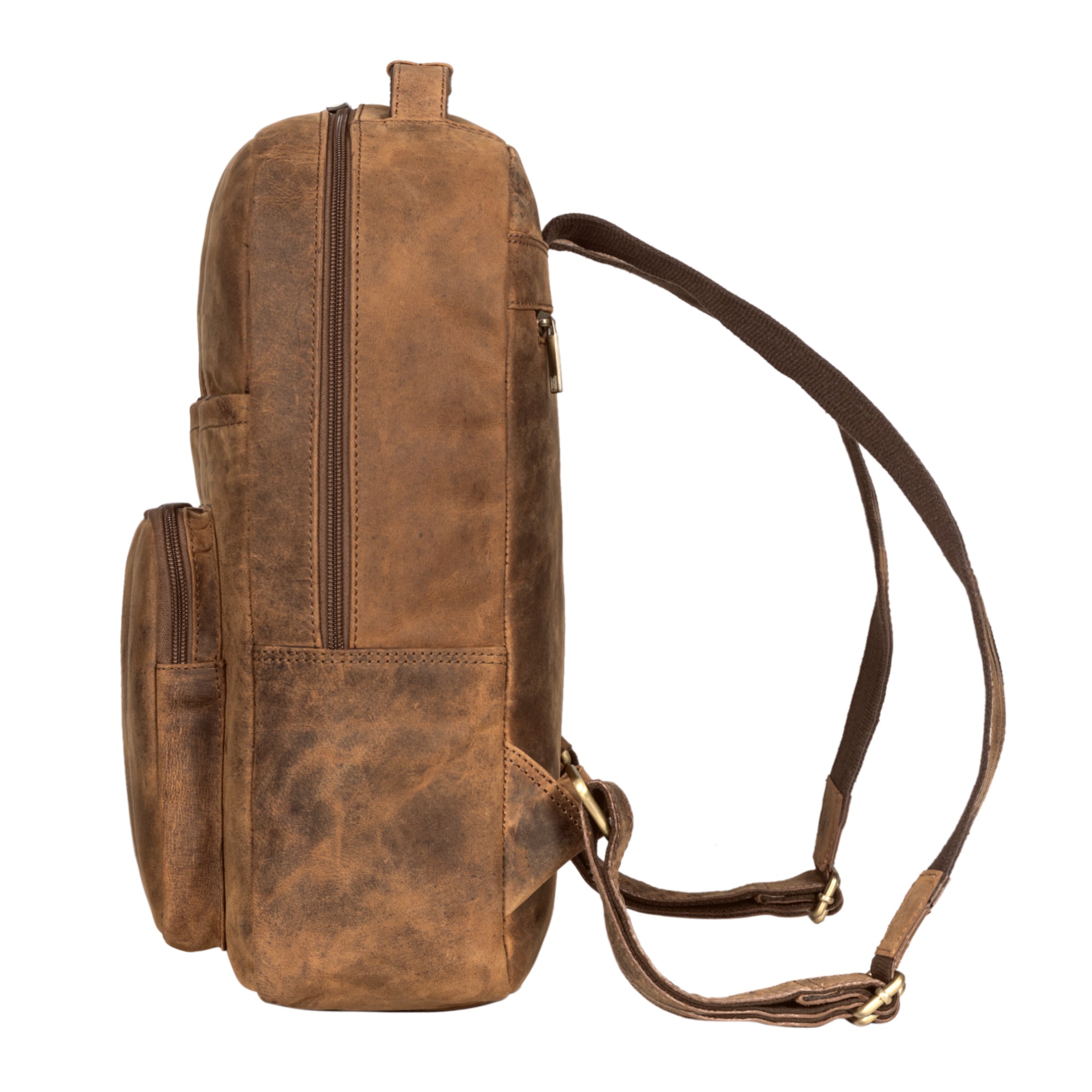 Rucksack Groß Braun Leder