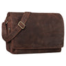 "Tom" Bolsa Vintage de Couro – Bolsa Tiracolo com Compartimento para Laptop 15"