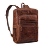 "Gilbert" Mochila Couro Grande Homens e Mulheres Laptop 15 - 16 Polegadas