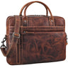 "Jared" Exclusiva Bolsa Couro Portátil 15,6 Polegadas