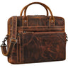 "Jared" Exclusiva Bolsa Couro Portátil 15,6 Polegadas