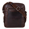 „Nash“ Bolsa Masculina De Couro Vintage Pequena Messenger Bag Ombro