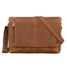 Saco de mensageiro em couro "Hamilton" de 15 polegadas