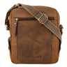 „Nash“ Bolsa Masculina De Couro Vintage Pequena Messenger Bag Ombro