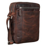 "Fox" Bolsa Masculina de Couro Vintage Messenger Pequena e Estilosa