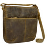 Couro de senhora "Lucy" Saco de Crossbody