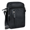 B-Stock "Amadeo" Bolsa Masculina de Couro Elegante Pequena Crossbody