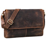 "Oskar" Bolsa Tiracolo de Couro – Bolsa para Laptop 15" em Couro Legitimo