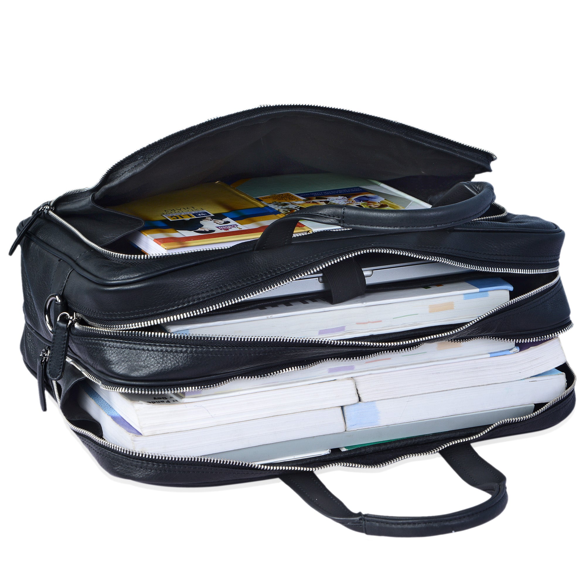 Leder Businesstasche klassisch schwarz groß