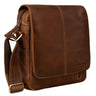 "Matt" Bolsa De Couro Pequena Vintage Para Homem 9.7 Polegadas