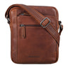 "Bruce" Bolsa Vintage Masculina de Couro Pequena para Ombro