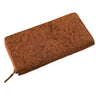 B-WARE "Flora" Carteira com bolsa de alívio de flores Couro Cruz