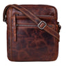„Garcia“ Bolsa De Couro Pequena Marrom Vintage Messenger Transversal