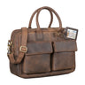 "Carlo" Bolsa para portátil de couro masculino