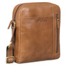 "Clint" Bolsa Masculina de Couro Pequena com Alça para Tablet