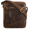 B-WARE "Jamie" Saco de Couro para Homens Saco de Pele de Ombro Pequeno