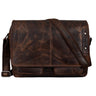 Couro "Curtis" de 15 polegadas Bolsa Mensageiro