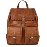 "Nora" Grande Mochila de Couro Vintage