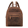 "Kima" Mochila Vintage Feminina Pequena de Couro  Mochila Mulher