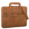 “Cole” Bolsa Vintage De Couro Para Portátil 14" Masculina Fina