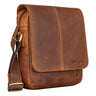 "Matt" Bolsa De Couro Pequena Vintage Para Homem 9.7 Polegadas
