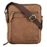 „Darius“ Bolsa Masculina De Couro - Três Compartimentos - Pequena