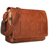 B-WARE "Erik" Vintage Shoulder Bag Leather 15.6 Inch