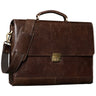 B-WARE Vintage Leather Briefcase Antique Brown