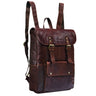 B-WARE "Manila" Vintage Leather Backpack Senhoras Homens