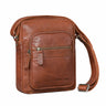 "Joao" Bolsa Tiracolo Vintage Masculina Pequena em Couro para Tablet de 10 Polegadas