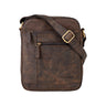 "Diego" Bolsa Vintage Masculina de Couro Pequena para 9.7 Polegadas