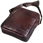 Leder Messenger Bag braun