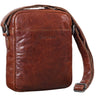 "Nils" Bolsa Vintage Couro para Ombro Pequena Homens e Mulheres Tablet