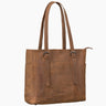 "Solaya" Bolsa Shopper Feminina em Couro Grande com Compartimento para Portátil 15,6 Polegadas