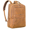 "Laurenz" Mochila Homem Pele XL 15,6-17,3 Polegadas com Compartimento Tablet Faixa